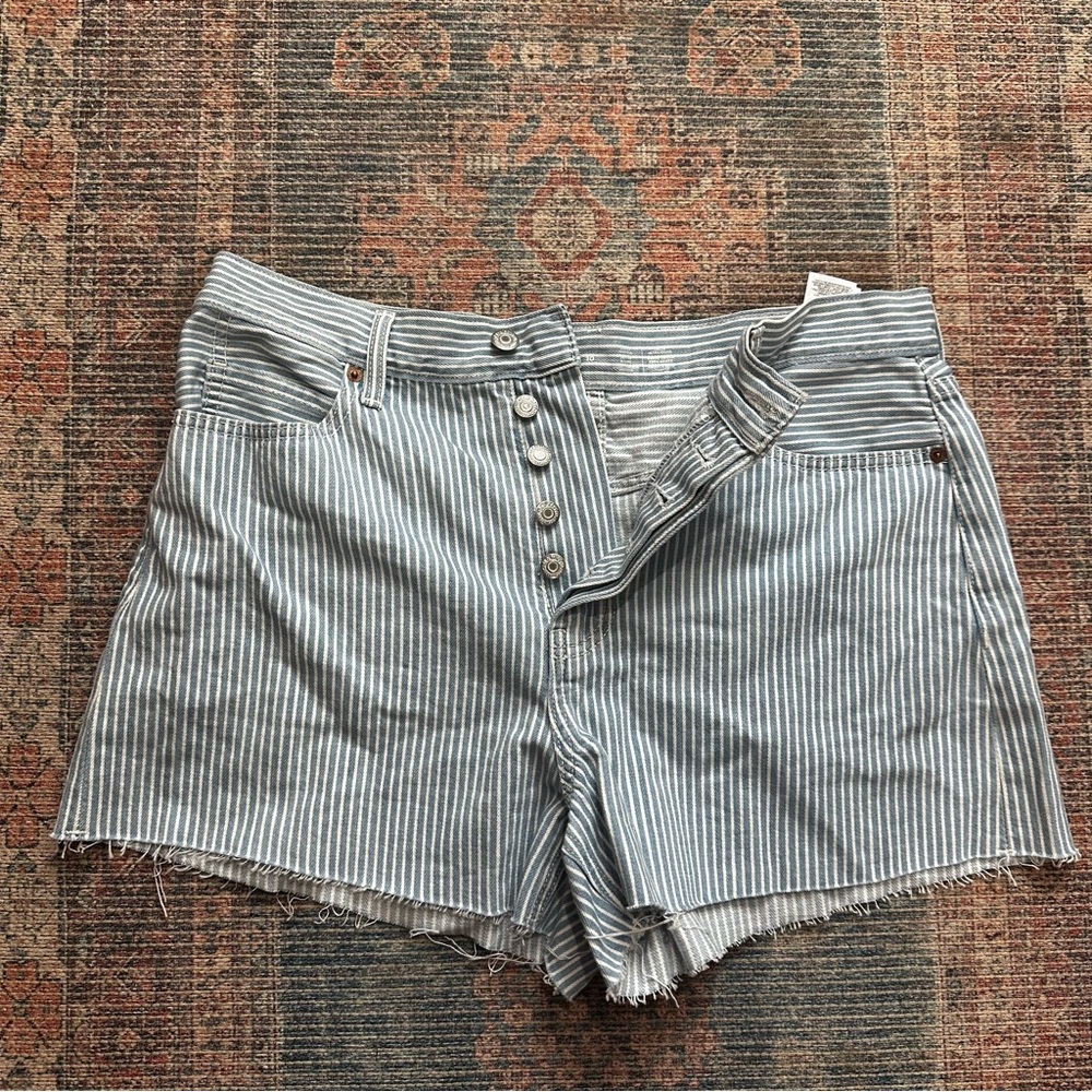 EUC: Old Navy High-Waisted Button-Fly Non-Stretch Jean Shorts | 10
